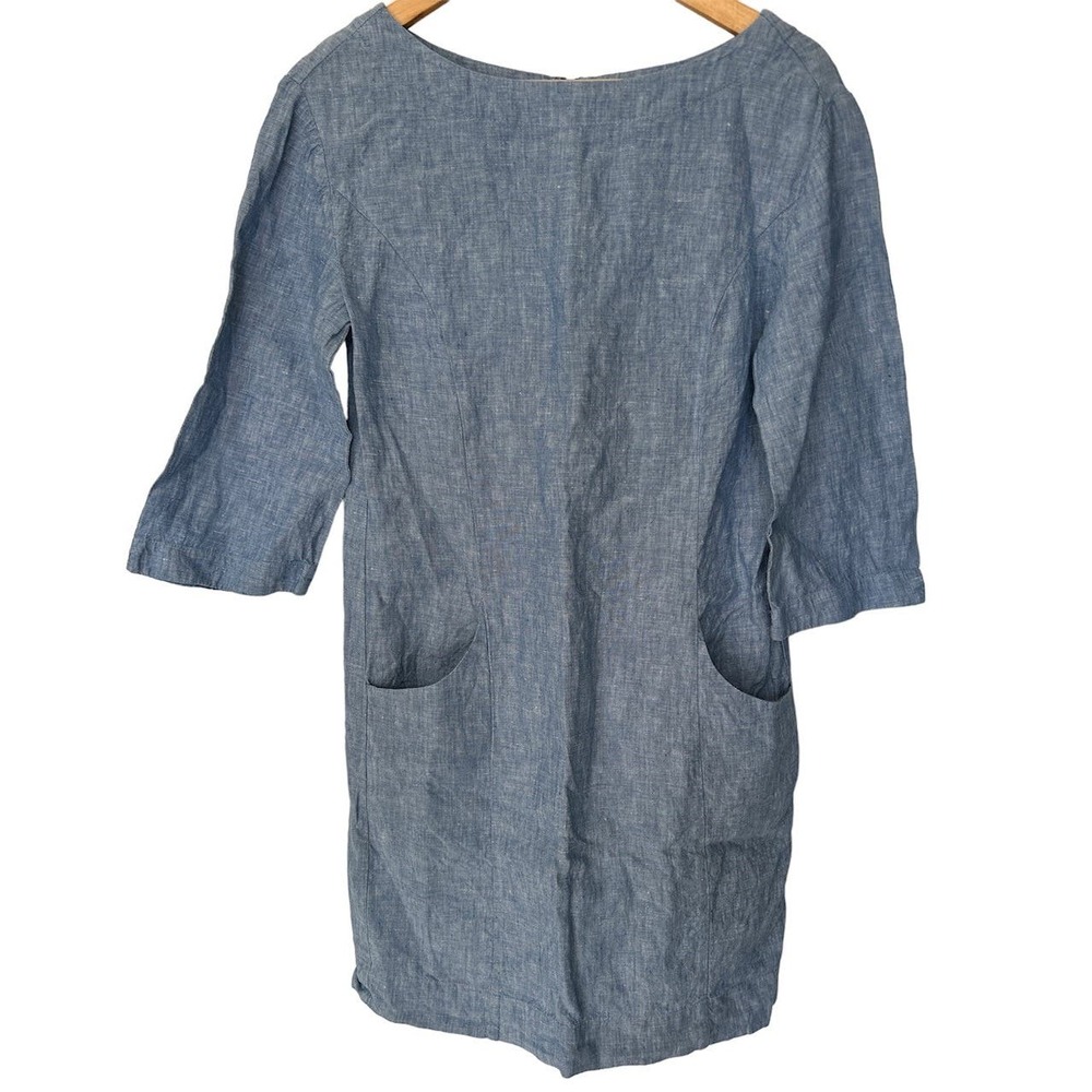 Boden Women’s Size 2R 100% Linen Dress‎ Blue
